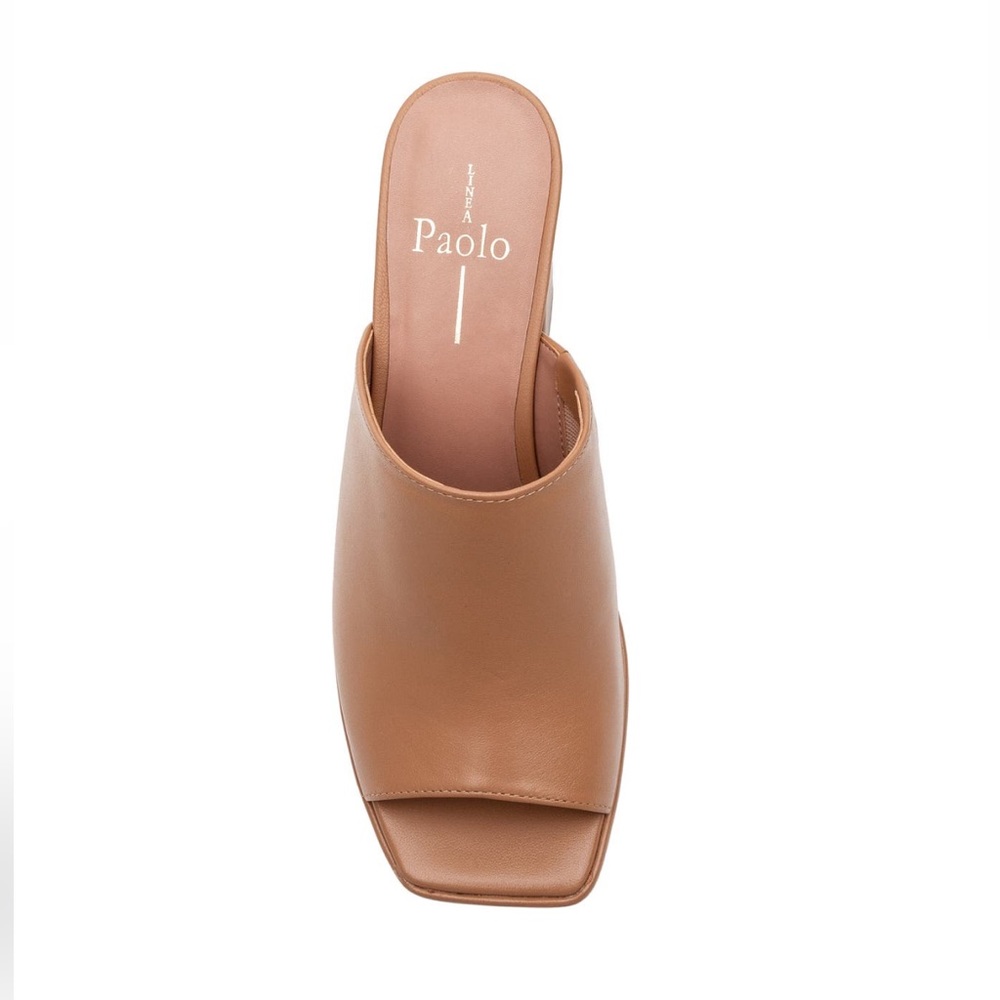 Paolo Tan Leather Mules - Picture 6 of 14